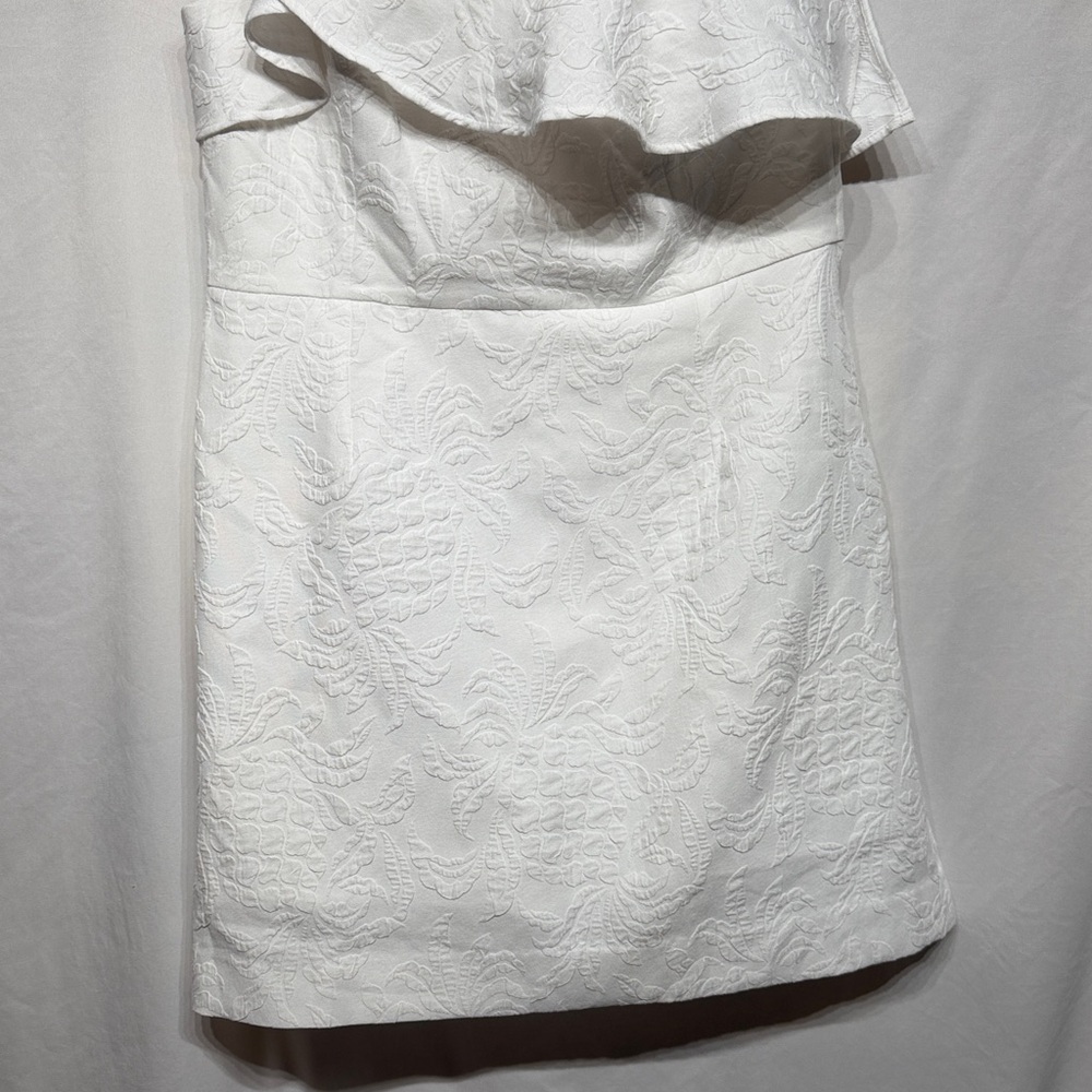 Lilly Pulitzer Kipton Romper Resort White Pineapple Pucker Jacquard NEW Size 16 - Picture 6 of 13